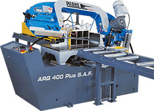 Sierra de cinta - ARG 400 PLUS S.A.F. - Pilous - horizontal / para metales / automática