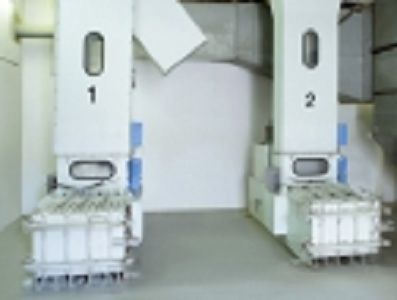 Prensa de balas para textiles - LUWA Air Engineering AG - vertical / de carga frontal