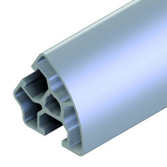 Perfil de aluminio - 20.1136/0 - Minitec - ranurado / 60° / de marcos