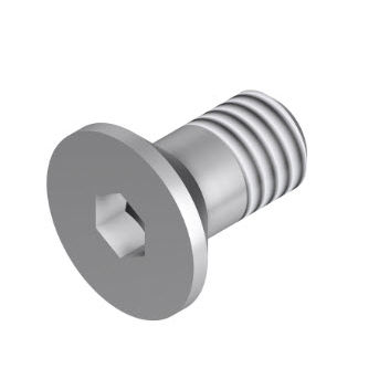 Tornillo de cabeza avellanada - 21.1500/0 - Minitec - con hueco hexagonal / de acero galvanizado