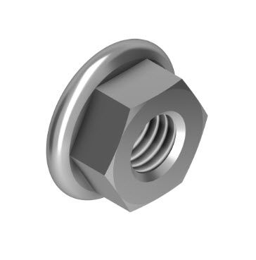 Tuerca hexagonal - 21.1334/0 - Minitec - con collar / autofrenadas / de acero galvanizado