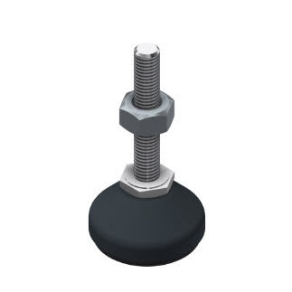 Pie de mesa - 21.1842/0 - Minitec - de NBR / de acero galvanizado / de aluminio