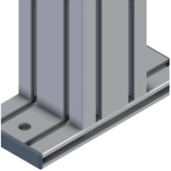 Placa de montaje para ensamblaje de perfiles - 21.1733/0 - Minitec