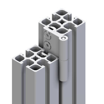 Bisagra de pivote - 21.1378/0 - Minitec - de aluminio / atornillable / 270°