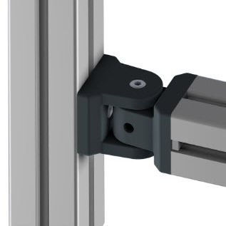 Bisagra de pivote - 21.2020/0 - Minitec - de aluminio / atornillable / para puerta