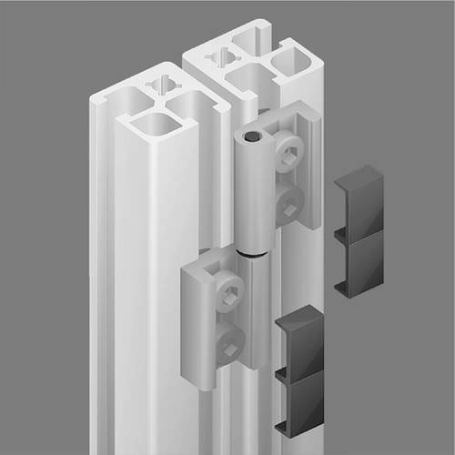 Bisagra de muelle - 21.1100/0 - Minitec - de aluminio / atornillable / 110°