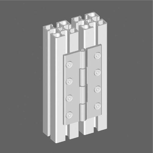 Bisagra de pivote - 21.0970/0 - Minitec - de aluminio / atornillable / 180°