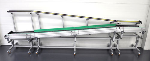 Transportador de rodillos - TSG 200 - Minitec - horizontal / de transporte / modular