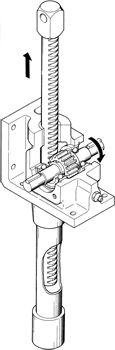 Gato de cremallera - Nippon Gear - de acero