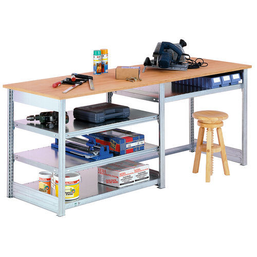 Banco de trabajo de acero - 10-12682 - BITO-Lagertechnik Bittmann - modular