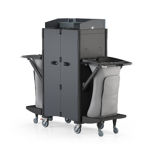 Carretilla de limpieza - BRIX HOTEL MAXI - IPC - de almacenamiento / 3 niveles / de lavandería