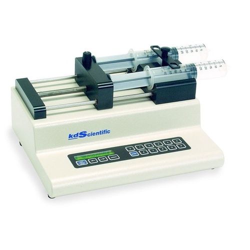 Bomba de infusión - 0.01 - 140 ml | KDS 200 - KDS - de dos jeringas / para productos químicos / con motor paso a paso