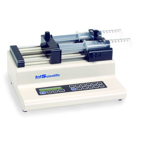 Bomba de infusión - 0.01 - 140 ml | KDS 210 - KDS - de dos jeringas / para productos químicos / con motor paso a paso