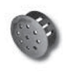 Tapón redondo - PLV Series - West Coast Lockwasher - sin rosca / de nailon / de respiradero