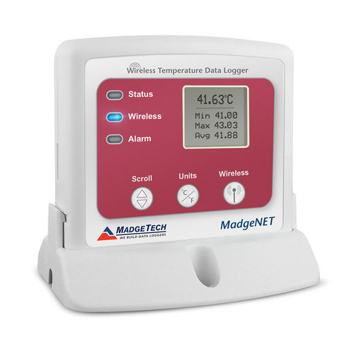 Registrador de datos de temperatura - RFTemp2000A series - MadgeTech - inalámbrico / con pantalla LCD / para control