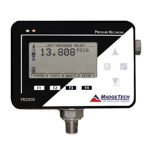 Registrador de datos de presión - PR2000 series - MadgeTech - con interfaz PC / con pantalla / para control