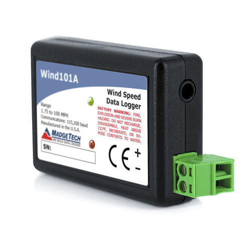 Registrador de datos de impulsos - Wind101A - MadgeTech - con interfaz PC / sin pantalla / para sensor metereológico