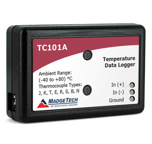 Registrador de datos de temperatura - TC101A series - MadgeTech - con interfaz PC / USB / sin pantalla