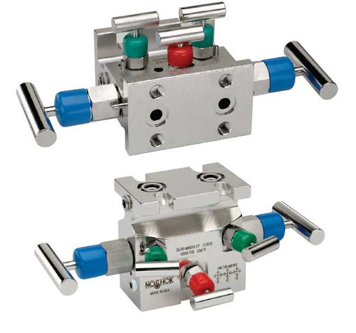 Manifold de 5 vías - 5530 - NOSHOK - de acero inoxidable / de aislamiento / con brida