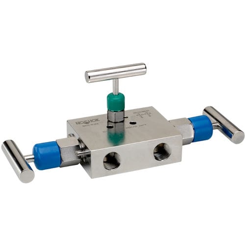 Manifold de 3 vías - 3510  - NOSHOK - de acero inoxidable / de aislamiento / con brida