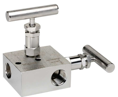 Manifold de 2 vías - 2 series - NOSHOK - de acero inoxidable