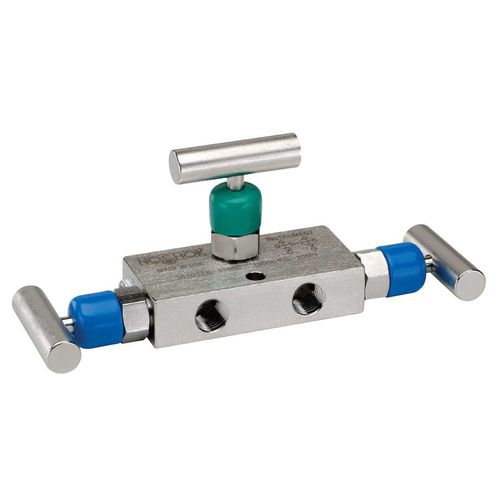Manifold de 3 vías - 3 series - NOSHOK - de acero inoxidable / de aislamiento