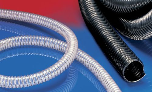 Manguera para gas - AIRDUC® PUR 355 HT (HD) - NORRES Schlauchtechnik GmbH - para polvo / para uso intensivo / de baja temperatura