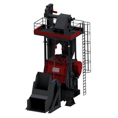 Granalladora con cinta cóncava - G - Gostol TST - de turbina / para productos a granel / para limpieza de superficies