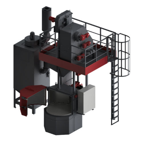 Granalladora con mesa giratoria - K - Gostol TST - de turbina / para limpieza de superficies / de moldeo