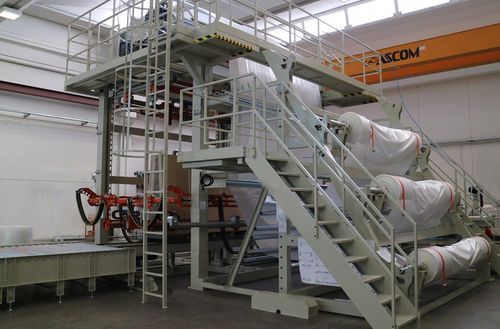 Enfundadora automática - FB2000 MEGA - Officina Bocedi - de film estirable / para palés / para productos de grandes dimensiones