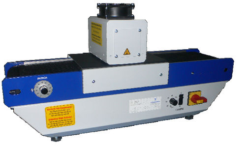 Secador UV - AKTIPRINT Mini/e - Technigraf  GmbH - continuo / endurecedor / con transportador de cinta