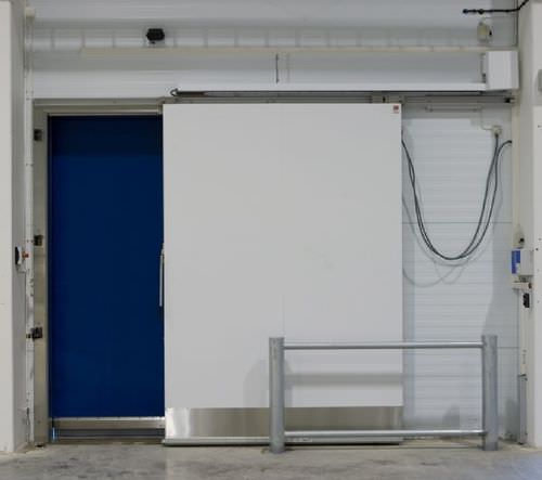 Puerta corredera - AS1501F - DAN-doors - de metal / para cámara frigorífica / industrial