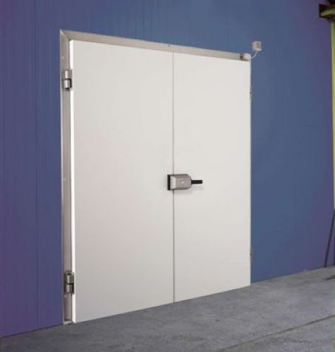 Puerta abatible - MH1002F - DAN-doors - de acero inoxidable / de acero galvanizado / para cámara frigorífica