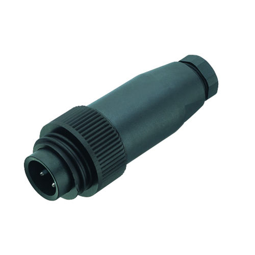 Conector de alimentación eléctrica - 692 series - Franz Binder GmbH + Co. Elektrische Bauelemente KG - DIN / circular / macho