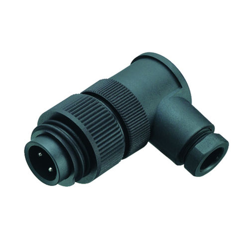 Conector de alimentación eléctrica - 692 series - Franz Binder GmbH + Co. Elektrische Bauelemente KG - DIN / acodado / circular