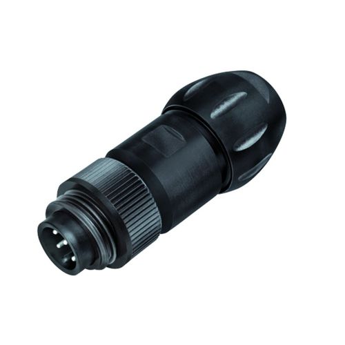Conector de alimentación eléctrica - 693 series - Franz Binder GmbH + Co. Elektrische Bauelemente KG - circular / macho / con dispositivo de bloqueo mediante tornillo