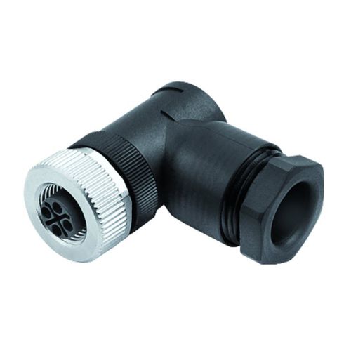 Conector de datos - 814 series - Franz Binder GmbH + Co. Elektrische Bauelemente KG - de alimentación eléctrica / acodado / hembra