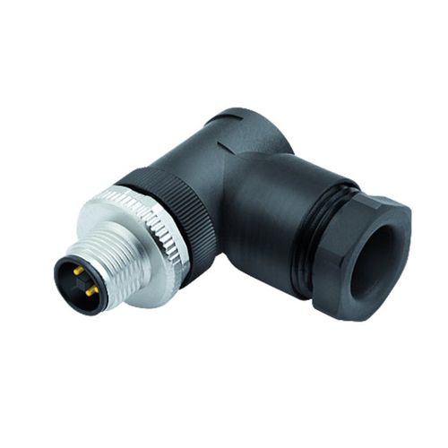 Conector de datos - 813 series - Franz Binder GmbH + Co. Elektrische Bauelemente KG - de alimentación eléctrica / acodado / macho