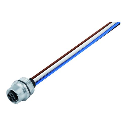 Conector de datos - 813 series - Franz Binder GmbH + Co. Elektrische Bauelemente KG - de alimentación eléctrica / hembra / M12
