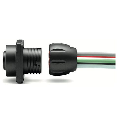 Conector de alimentación eléctrica - 696 series - Franz Binder GmbH + Co. Elektrische Bauelemente KG - circular / IP67 / para montaje en panel