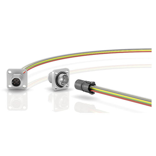 Conector de alimentación eléctrica - 763 series - Franz Binder GmbH + Co. Elektrische Bauelemente KG - cuadrado / circular / macho