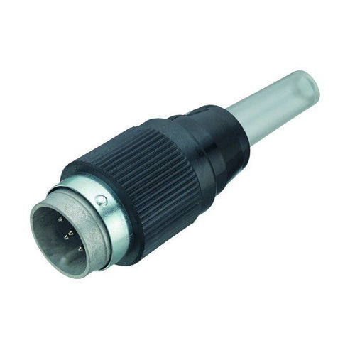 Conector de alimentación eléctrica - 690 series - Franz Binder GmbH + Co. Elektrische Bauelemente KG - DIN / circular / macho
