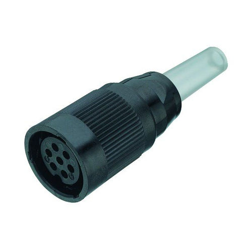 Conector de alimentación eléctrica - 690 series - Franz Binder GmbH + Co. Elektrische Bauelemente KG - DIN / circular / hembra