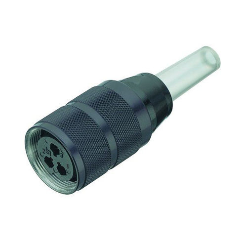 Conector de alimentación eléctrica - 691 series - Franz Binder GmbH + Co. Elektrische Bauelemente KG - recto / circular / hembra