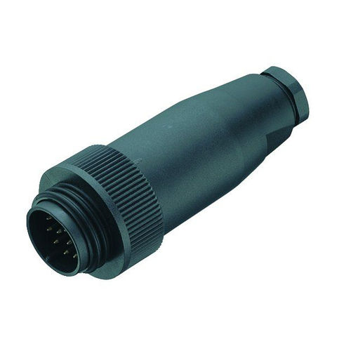 Conector de alimentación eléctrica - 694 series - Franz Binder GmbH + Co. Elektrische Bauelemente KG - DIN / circular / macho