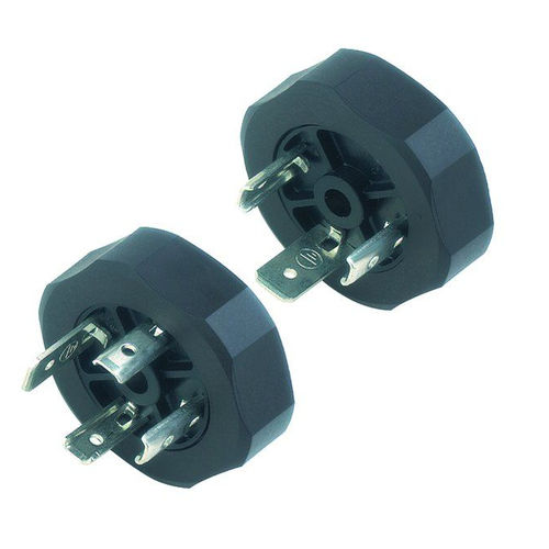 Conector de alimentación eléctrica - 210/A series - Franz Binder GmbH + Co. Elektrische Bauelemente KG - DIN / circular / macho