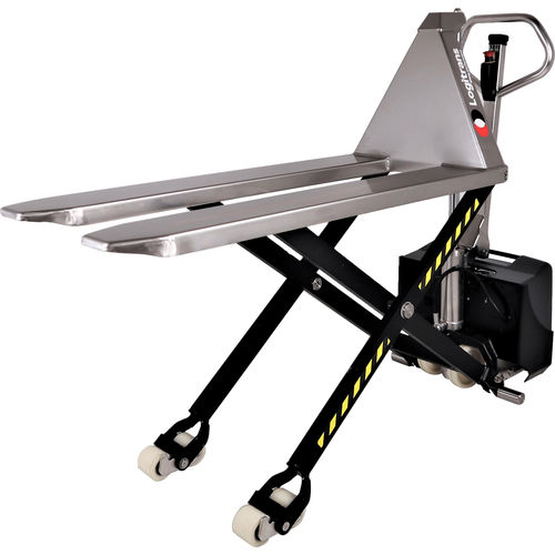 Transpaleta eléctrica - EHL inox - Logitrans - 12 V / de acero inoxidable / de gran elevación