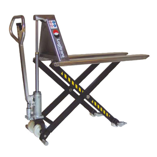 Transpaleta manual - HL RF-Inox - Logitrans - de gran elevación / de acero inoxidable / para la industria agroalimentaria