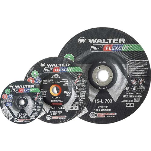 Muela de acabado - FLEXCUT - WALTER - de botón / aleación de aluminio