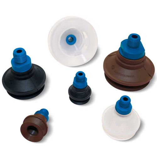 Ventosa de fuelle - 012219 - VUOTOTECNICA - de silicona / de caucho / de aluminio anodizado